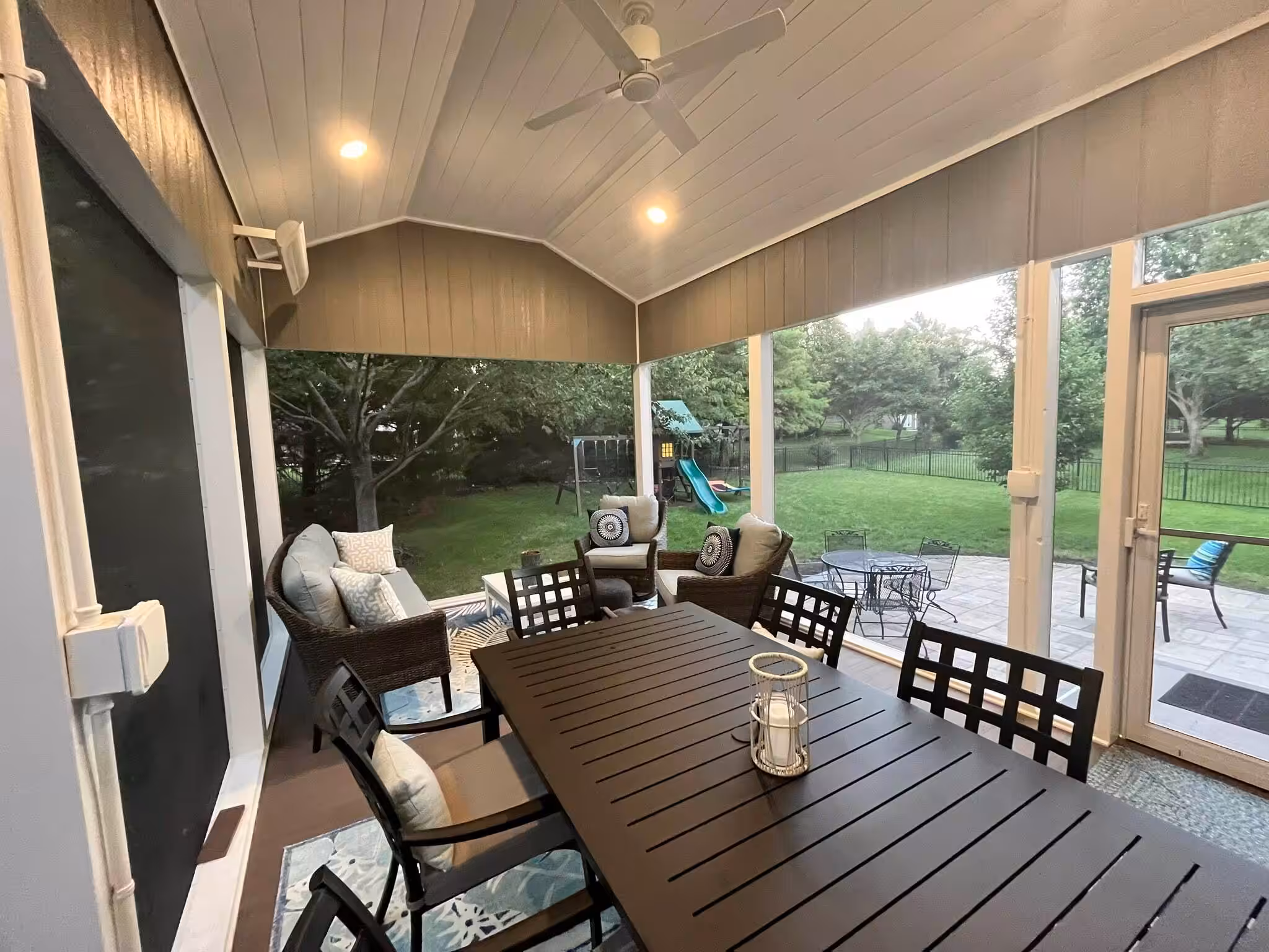 Screen room project in Overland Park by Acumen Renovations