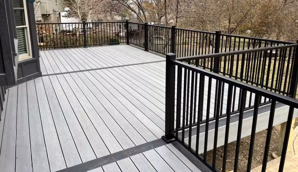 Custom composite deck built by Acumen Renovations in Kansas City